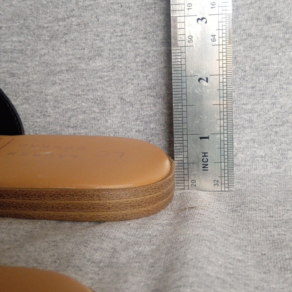 NWOT LC Lauren Conrad Women's Sunstone Slip On Comfort, Sandals Black size 8 - Picture 9 of 9